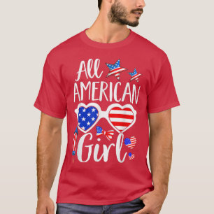 All American Girls 4th Of July Patriotic Daughter T-Shirt