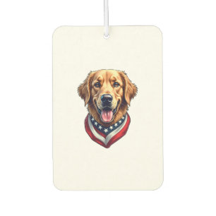 All American Golden Retriever Vintage Tee 4 Car Air Freshener