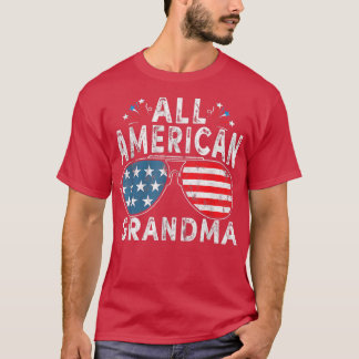 All American Grandma 4th of July Family Matching S T-Shirt