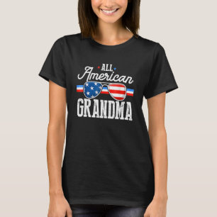 All American Grandma Family Matching Sunglass Four T-Shirt