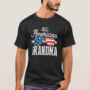 All American Grandma Family Matching Sunglass Four T-Shirt