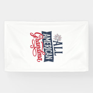 All American Grandma Patriotic Firework Design_1 Banner