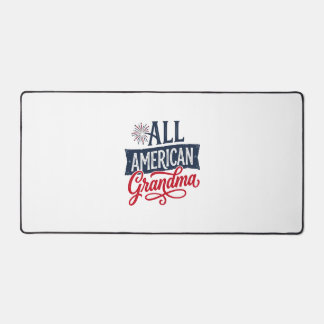All American Grandma Patriotic Firework Design_1 Desk Mat