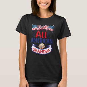All American Grandpa Hot National Senior Citizens  T-Shirt