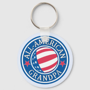 All-American Grandpa Key Ring