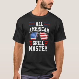 All American Grill Master Usa American Flag Patrio T-Shirt