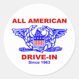 All American HAMBURGER Drive IN of Massapequa Classic Round Sticker
