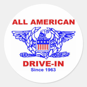 All American HAMBURGER Drive IN of Massapequa Classic Round Sticker
