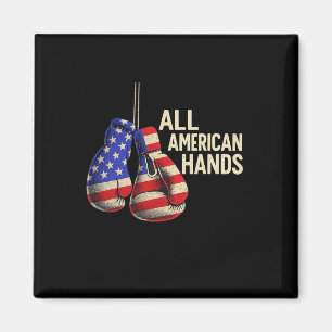 All American Hands Boxing Gloves – Patriotic Usa F Magnet