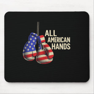 All American Hands Boxing Gloves – Patriotic Usa F Mouse Mat