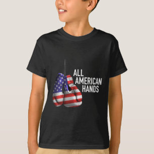 All American Hands Boxing Gloves – Patriotic Usa F T-Shirt