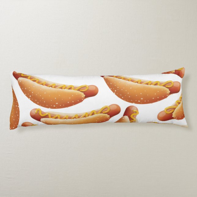 All American Hot Dog. Body Cushion (Back)