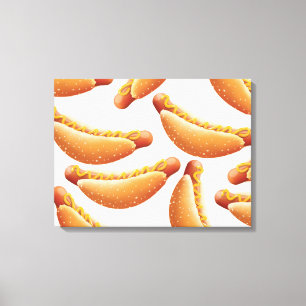 All American Hot Dog. Canvas Print