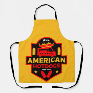All American Hotdogs Foodies Apron