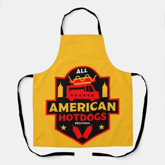 All American Hotdogs Foodies Apron (Front)