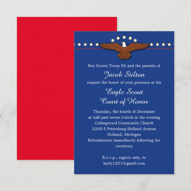 All American Invitation (Front/Back)