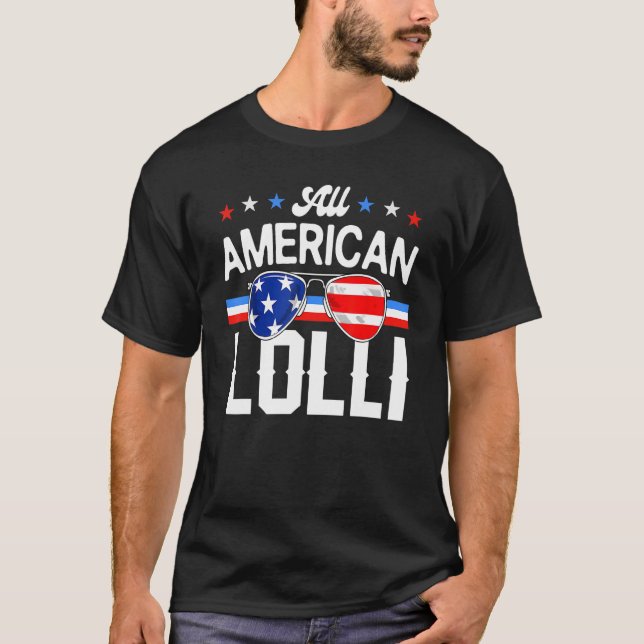 All American Lolli 4th of July Family Matching Sun T-Shirt (Front)