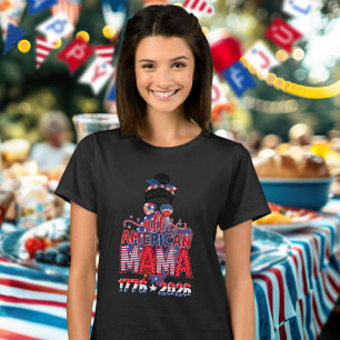 All American Mama 1776 2026 USA Celebration T-Shirt