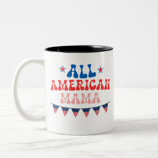 All American MaMa Two-Tone Coffee Mug
