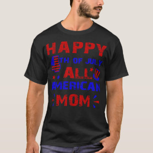 All american MOM US flag sunglasses for matching 4 T-Shirt