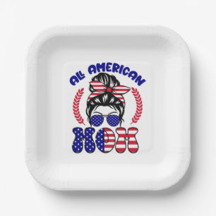 All American Mum-32169 Paper Plate