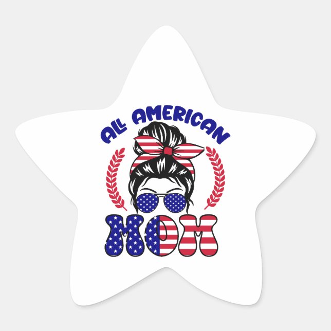 All American Mum-32169 Star Sticker (Front)