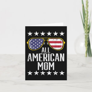 All American Mum 4th Of July Memorial Day Matching Card