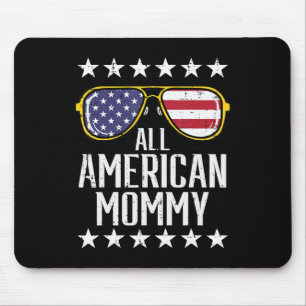 All American Mummy 4th Of July Memorial Day Matchi Mouse Mat