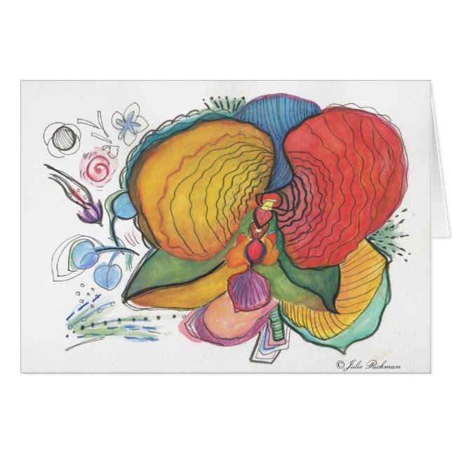 All American New Flower Card (Front Horizontal)