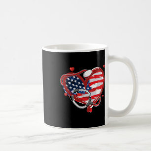 All American Nurse 4th Of July Patriotic Usa Flag  Coffee Mug