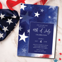 All American Party 4th of July Invitation