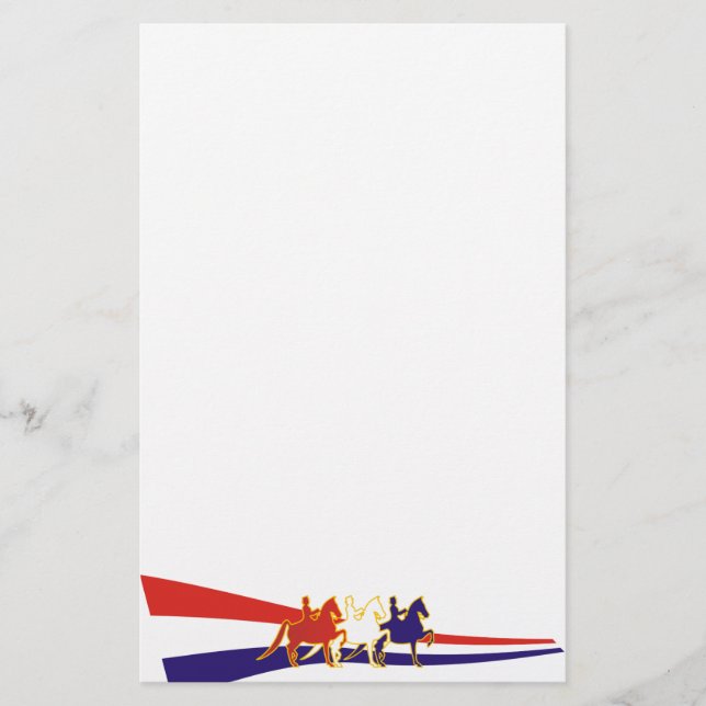 All American Saddlebred Stationary Stationery (Front)