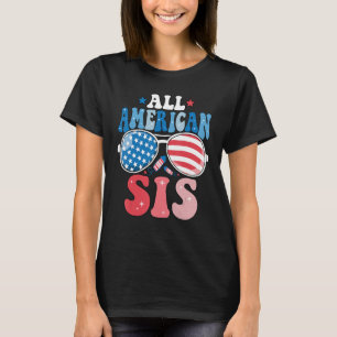All American Sis Sunglasses 4th of July Family Mat T-Shirt