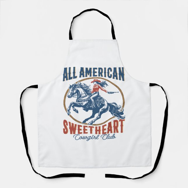 All American Sweetheart Cowgirl Apron (Front)