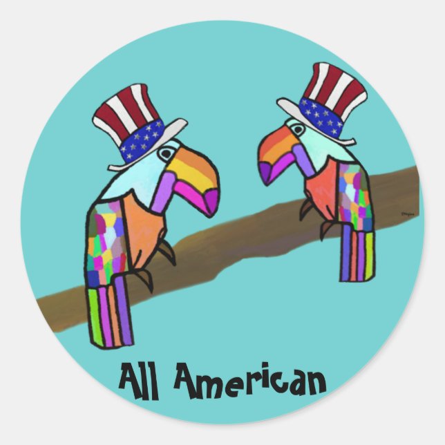 All American Toucan Stickers (Front)