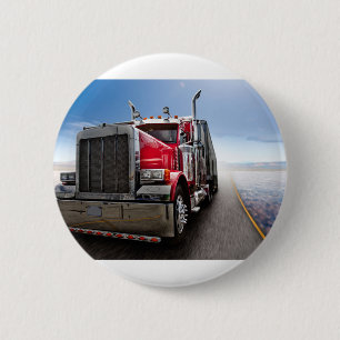 All American Trucker 6 Cm Round Badge