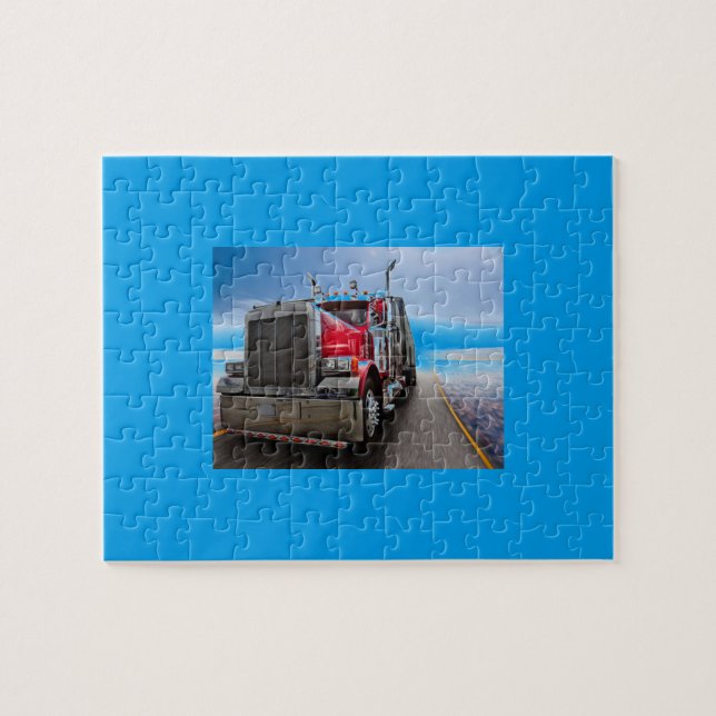 All American Trucker Jigsaw Puzzle (Horizontal)