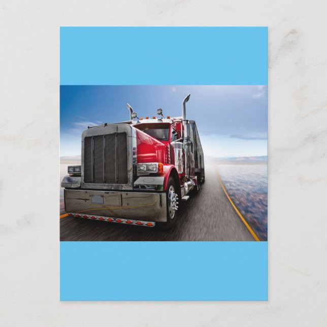 All American Trucker Postcard (Front)