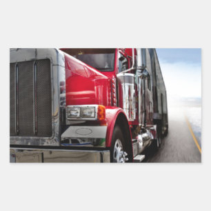 All American Trucker Rectangular Sticker