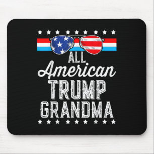 All American Trump Grandma American Flag Sungles Mouse Mat
