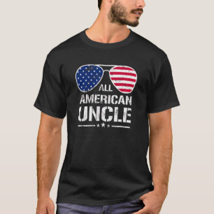 All American Uncle American Flag Patriotic 4th Of T-Shirt