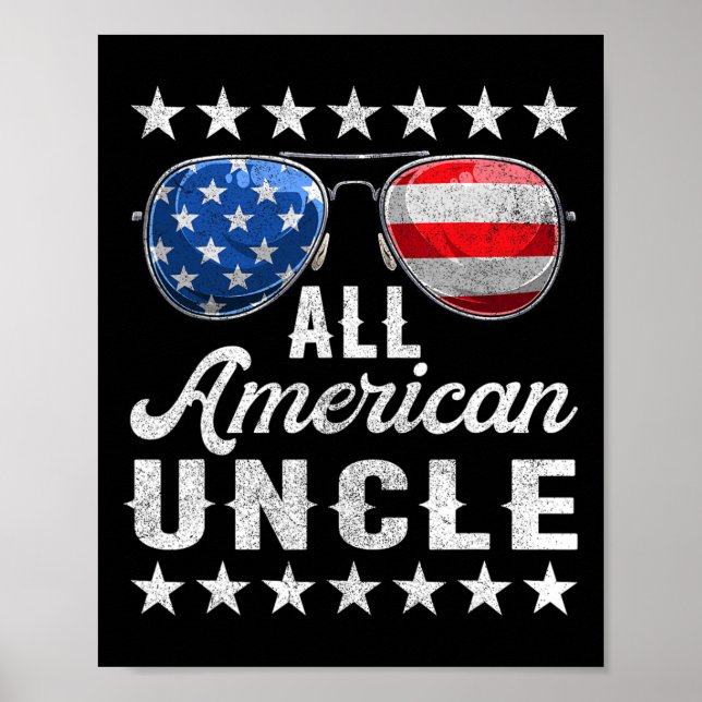 All American Uncle Shirt  Poster (Front)