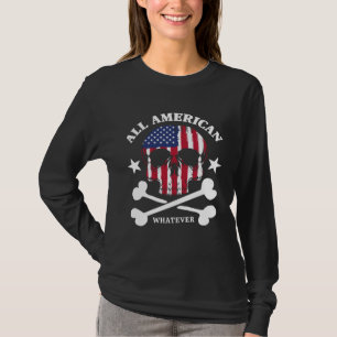 All American Whatever Fun 4th of July USA Flag Pir T-Shirt