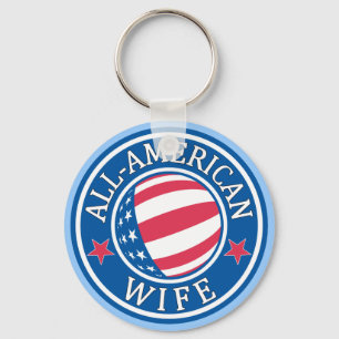 All-American Wife Key Ring
