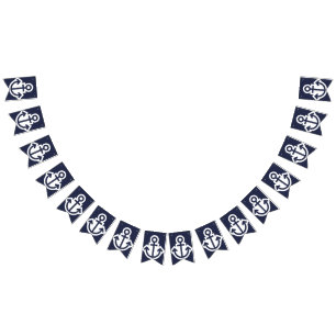 All Anchors Nautical Bunting Bunting