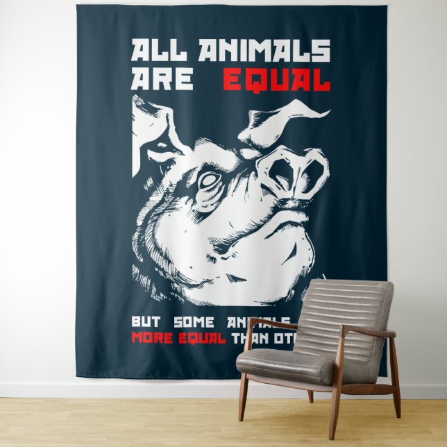 All animals are equal 1 tapestry (In Situ)