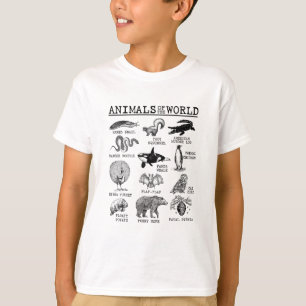 All Animals of the World Vintage Funny Animal Meme T-Shirt
