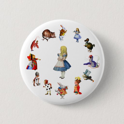 Image of ALL AROUND ALICE IN WONDERLAND 6 Cm Round Badge