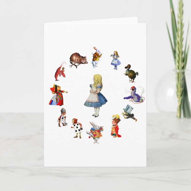 ALL AROUND ALICE IN WONDERLAND CARD (Front)