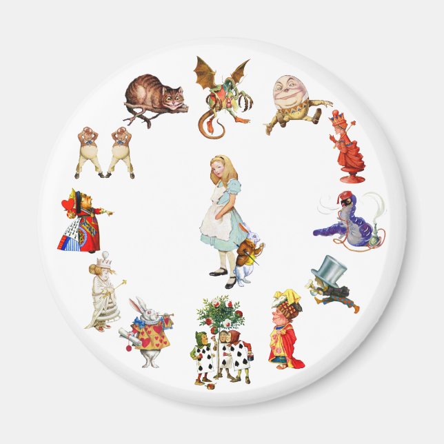 All Around Alice in Wonderland Magnet (Front)